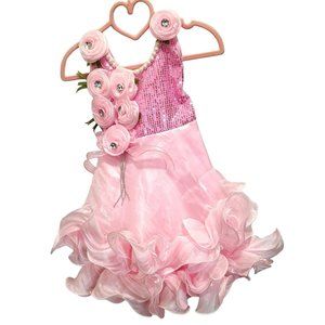 Smile Baby Special Occasion Dress Frock Pink Party Dress Christmas 6-9 Month